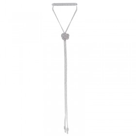 Collier ajustable ARYA Silver - fils d'or tressés argent MAAYAZ