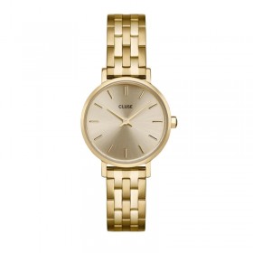 Montre Boho Chic Petite Steel Gold Gold, couleur or, cadran rond doré - CLUSE