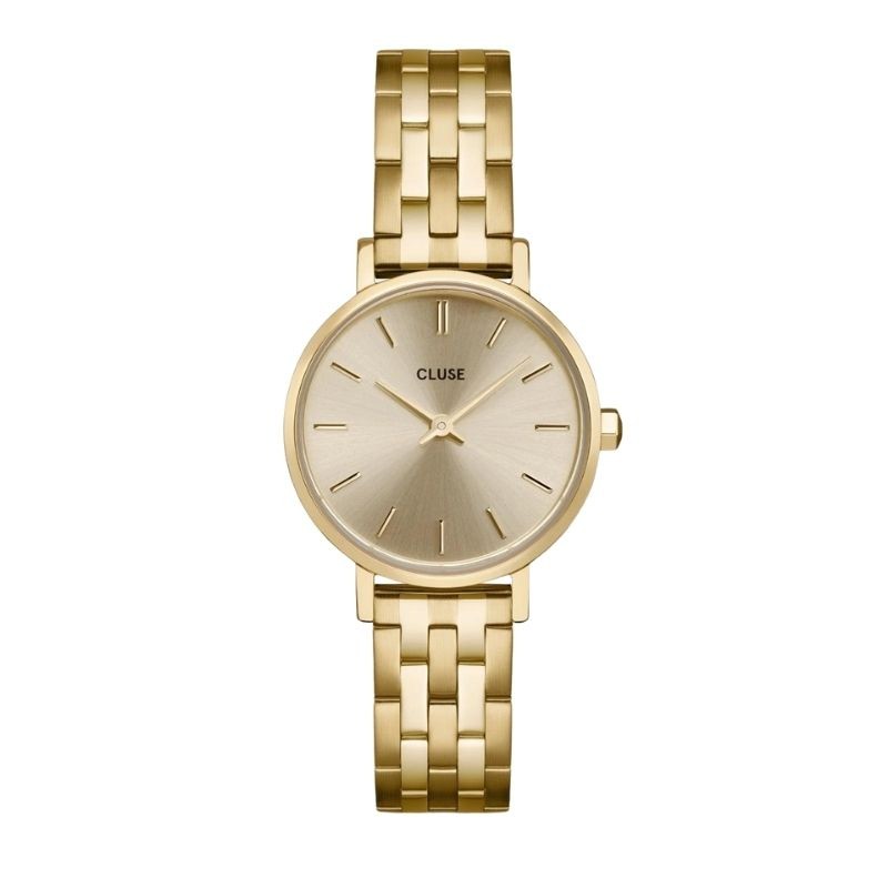 Montre Boho Chic Petite Steel Gold Gold, couleur or, cadran rond doré - CLUSE