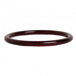 Bracelet Jonc fin Café - Acétate marron foncé WAEKURA