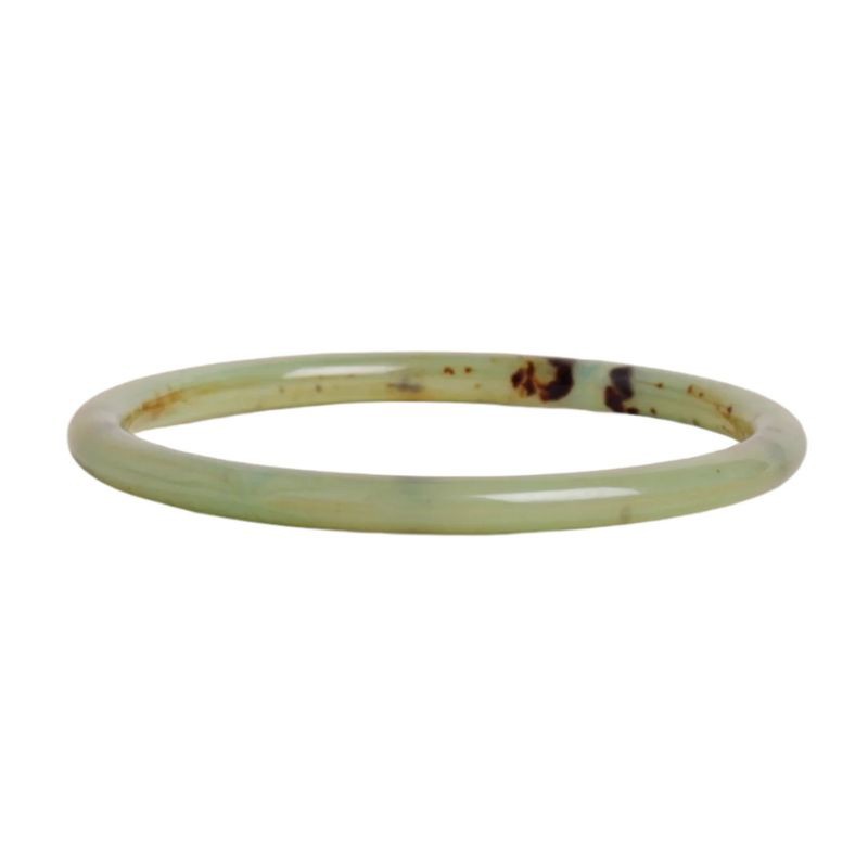 Bracelet Jonc fin PISTACHIO - Acétate vert clair WAEKURA