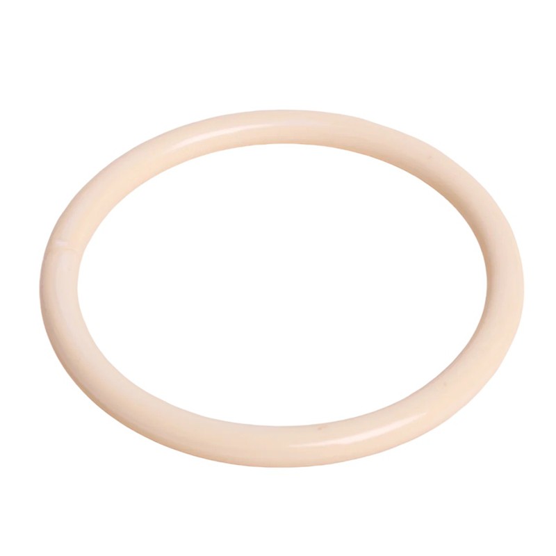 Bracelet Jonc fin Créma - Acétate blanc crème WAEKURA