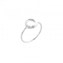 Bague fine anneau et zircons - argent CANYON