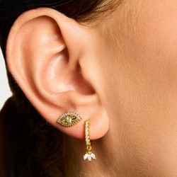 Boucles d'oreilles puces TILAK Or - Oeil protecteur