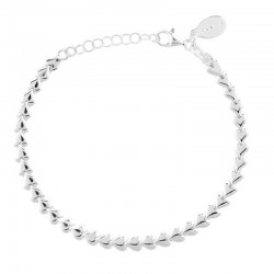 Bracelet fin en Argent - Chaîne maillons triangles - CANYON