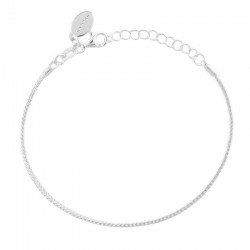 Bracelet fin en Argent - Chaînes maillons jersey - CANYON