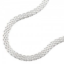 Bracelet en Argent - Maille serpentine plate articulée