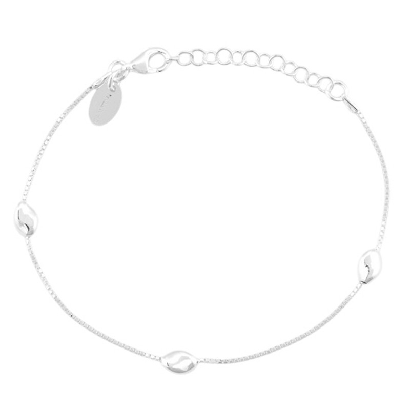 Bracelet fin en Argent - Chaîne maillons petits ovales - CANYON