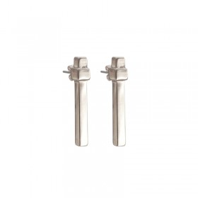 Boucles d'oreilles pendants Barres BEAM en plaqué argent - CXC