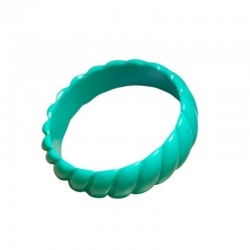 Bracelet Jonc torsadé MILES VERT