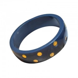 Bracelet Jonc pois dorés MARCELIN BLEU