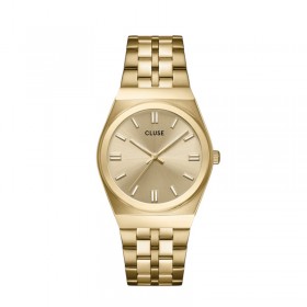 Montre Retro 70s Steel, Full Gold Colour, cadran rond doré CLUSE