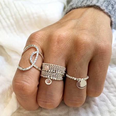 Bague anneau épais en argent 925 - L'Atelier d'Amaya