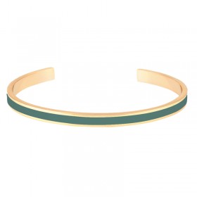 Bracelet jonc ouvert BANGLE Verde doré signé BANGLE UP