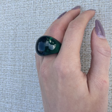 Grosse discount bague verte