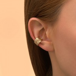 Boucle d'oreille EARCUFF NOOR Or - Volutes en filigrane