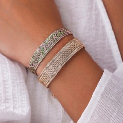 Bracelet MAXI IZY Rose Gold - fils d'or tressés rose gold