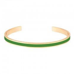 Bracelet jonc ouvert BANGLE vert doré - simply green BANGLE UP