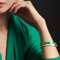 Bracelet jonc fermé BANGLE vert doré - simply green TAILLE Taille 1