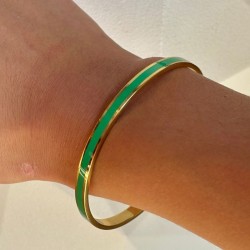 Bracelet jonc fermé BANGLE vert doré - simply green TAILLE Taille 1