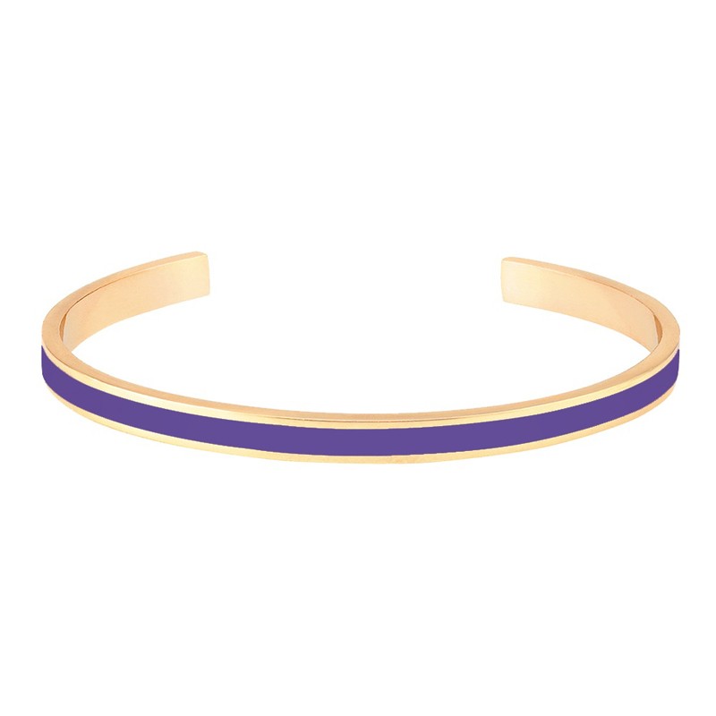 Bracelet jonc ouvert BANGLE violet doré - deep purple BANGLE UP