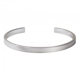 Bracelet jonc ouvert BANGLE argent - Rhodium BANGLE UP