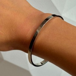 Bracelet jonc ouvert BANGLE argent - Rhodium