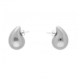 Boucles d'oreilles DROP EARRING SILVER - Grosse puce argentée - VANESSA BARONI