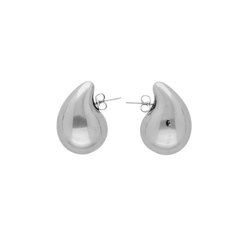 Boucles d'oreilles DROP EARRING SILVER - Grosses puces gouttes argent VANESSA BARONI