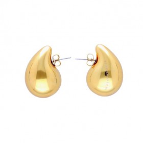 Boucles d'oreilles DROP EARRING GOLD - Grosses puces gouttes or VANESSA BARONI