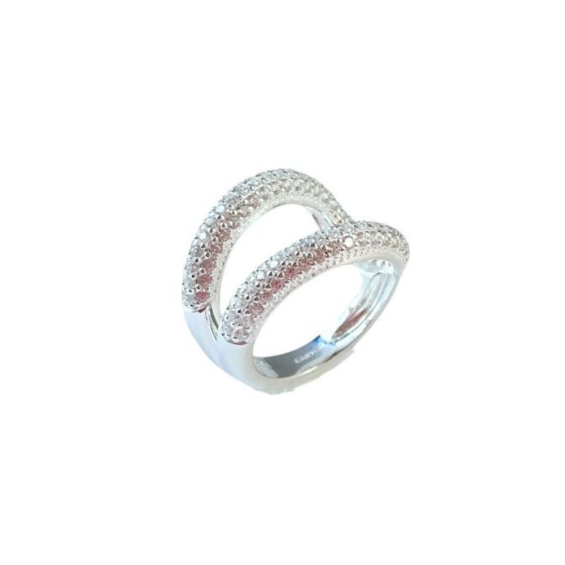 Bague Eros zircons argent TAILLE 56