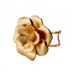 Bracelet manchette ouverte PEONY Or light - Décor de Rose BANGLE UP