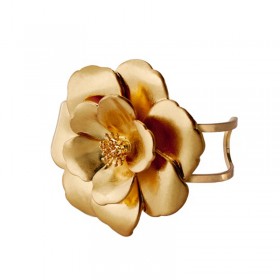 Bracelet manchette ouverte PEONY Or light - Décor de Rose BANGLE UP