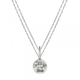 Collier chaînes Médaille Tournois Magnolia plaqué argent - CXC